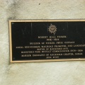 A history plaque from my 2005 tour of the Tinker Cottage.